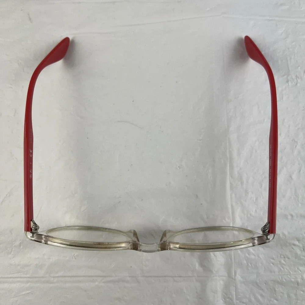Ray-Ban RB7046 5950 Eyeglasses Clear Coral 51-18-140 Frames Only EUC
